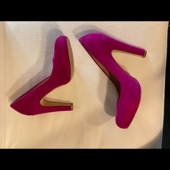 Aldo Suede Pumps Fuschia 38 - Picture 4 of 8